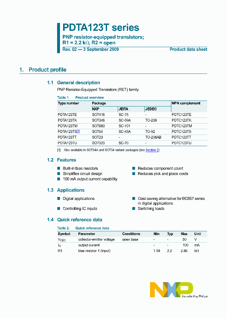 PDTA123TE_4370671.PDF Datasheet