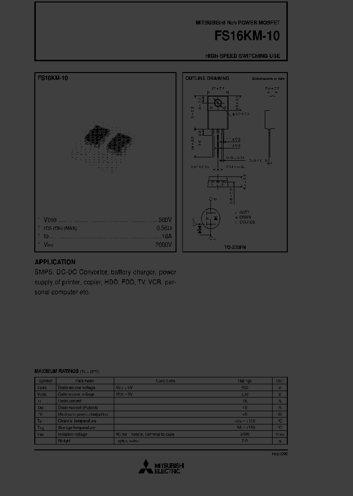 FS16KM10_4380658.PDF Datasheet