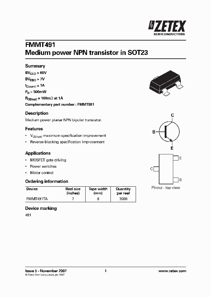 FMMT491_4382612.PDF Datasheet