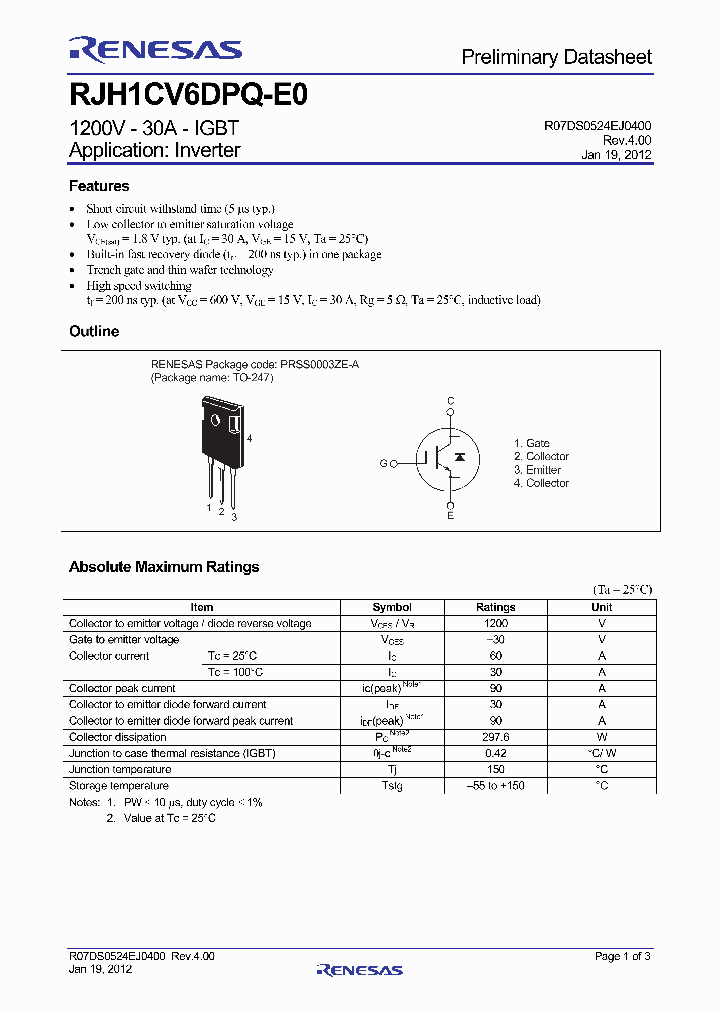 RJH1CV6DPQ-E0_4383668.PDF Datasheet