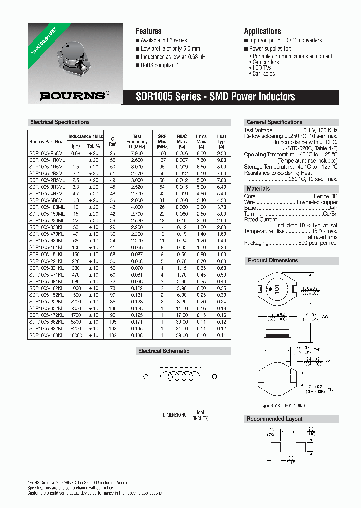 SDR1005-R68ML_4389718.PDF Datasheet