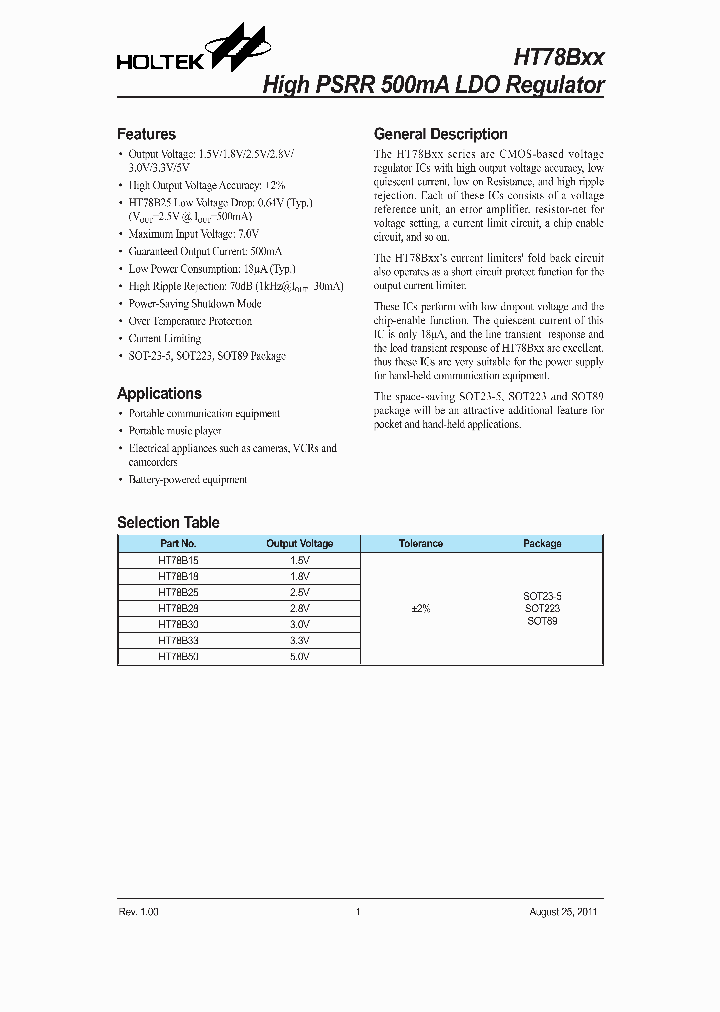 HT78B25_4401479.PDF Datasheet