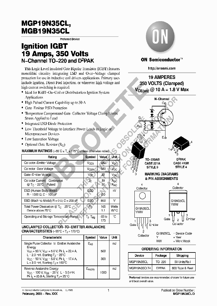 MGB19N35CLT4_4406640.PDF Datasheet