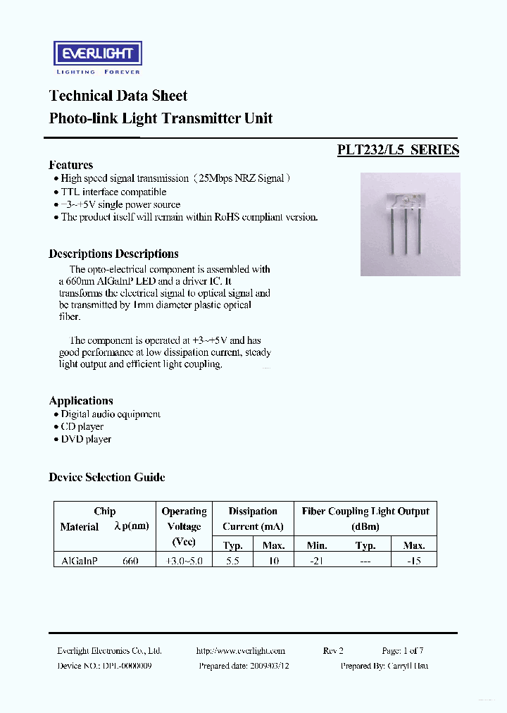 PLT232L5_4410064.PDF Datasheet