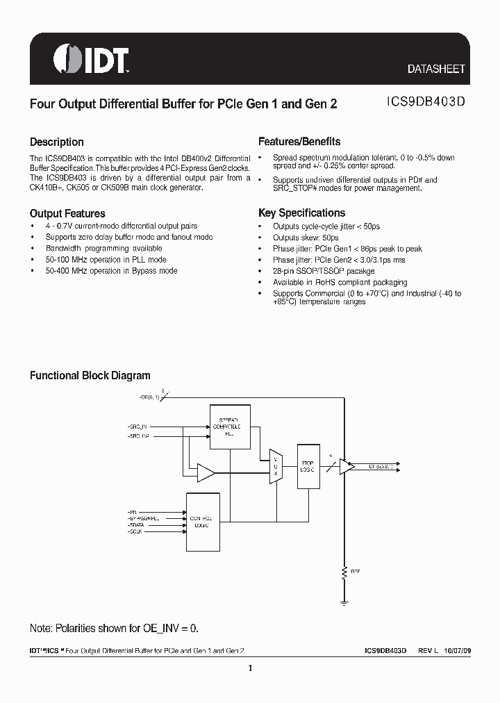 9DB403DGILF_4410410.PDF Datasheet