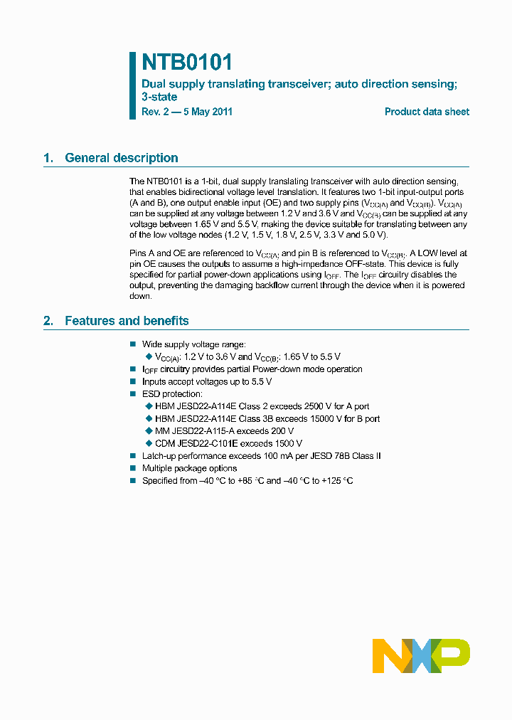 NTB0101GW_4424882.PDF Datasheet