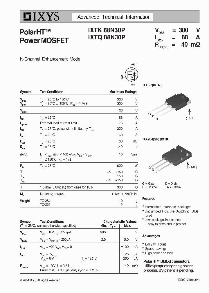 IXTQ88N30P_4465177.PDF Datasheet