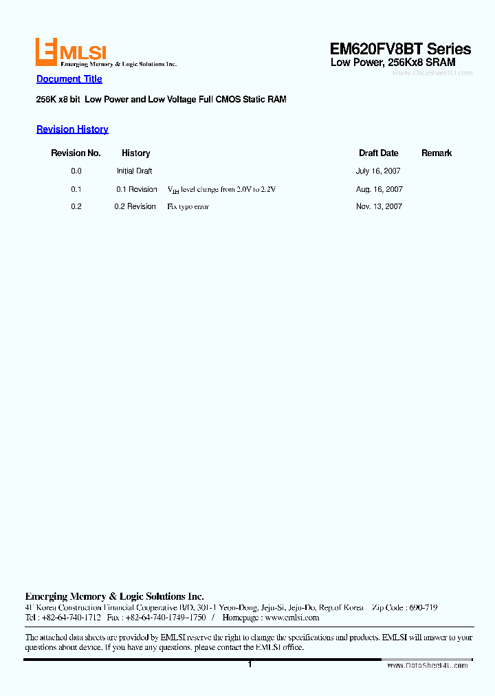 EM620FV8BT_4467104.PDF Datasheet
