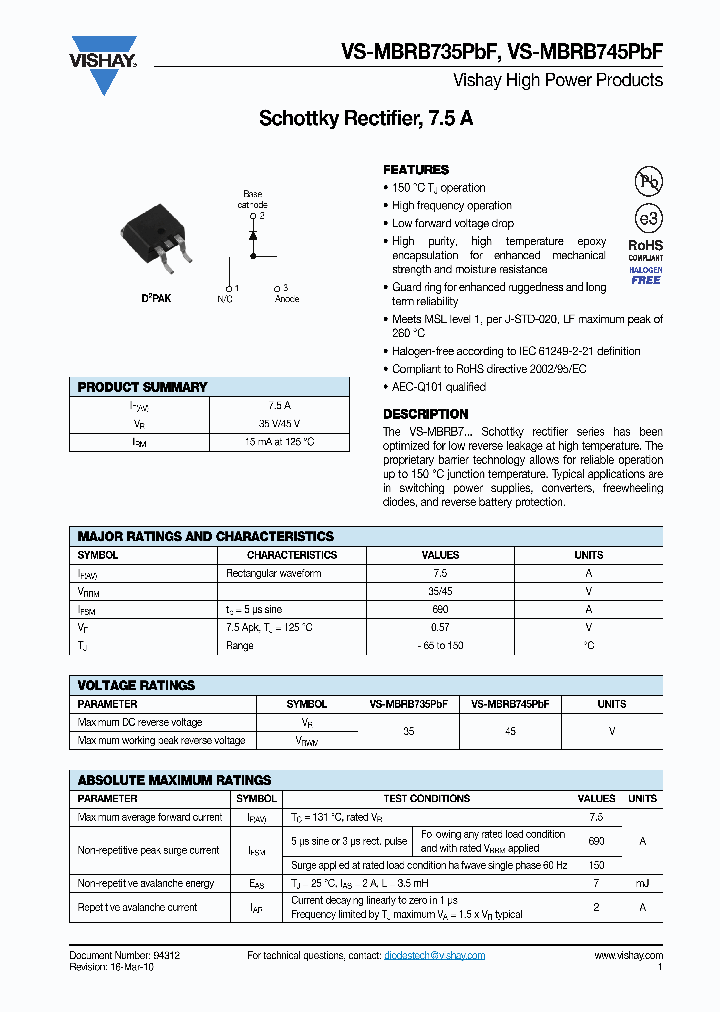 MBRB735PBF10_4471835.PDF Datasheet