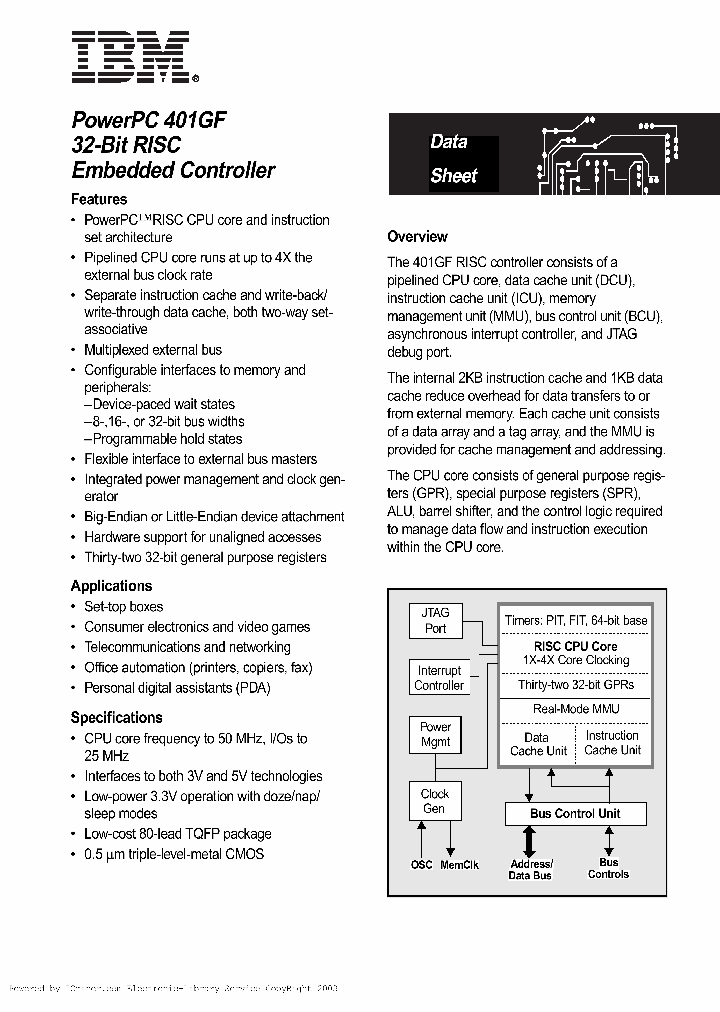 PPC401GF-MC50C2_4472905.PDF Datasheet