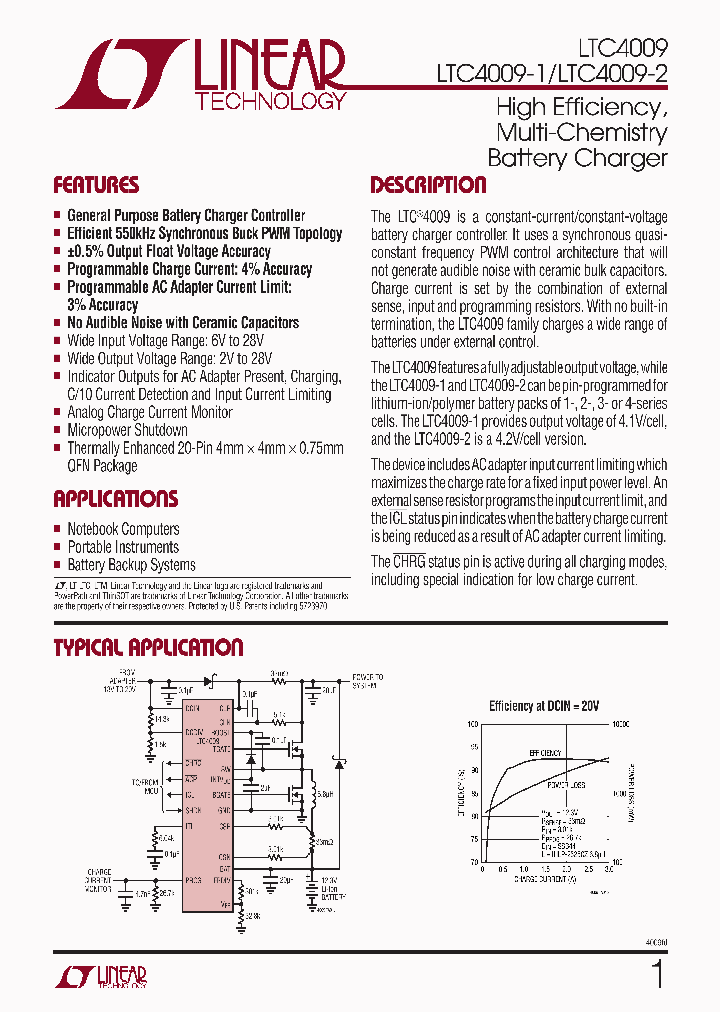 LTC4009CUFTRPBF_4472993.PDF Datasheet