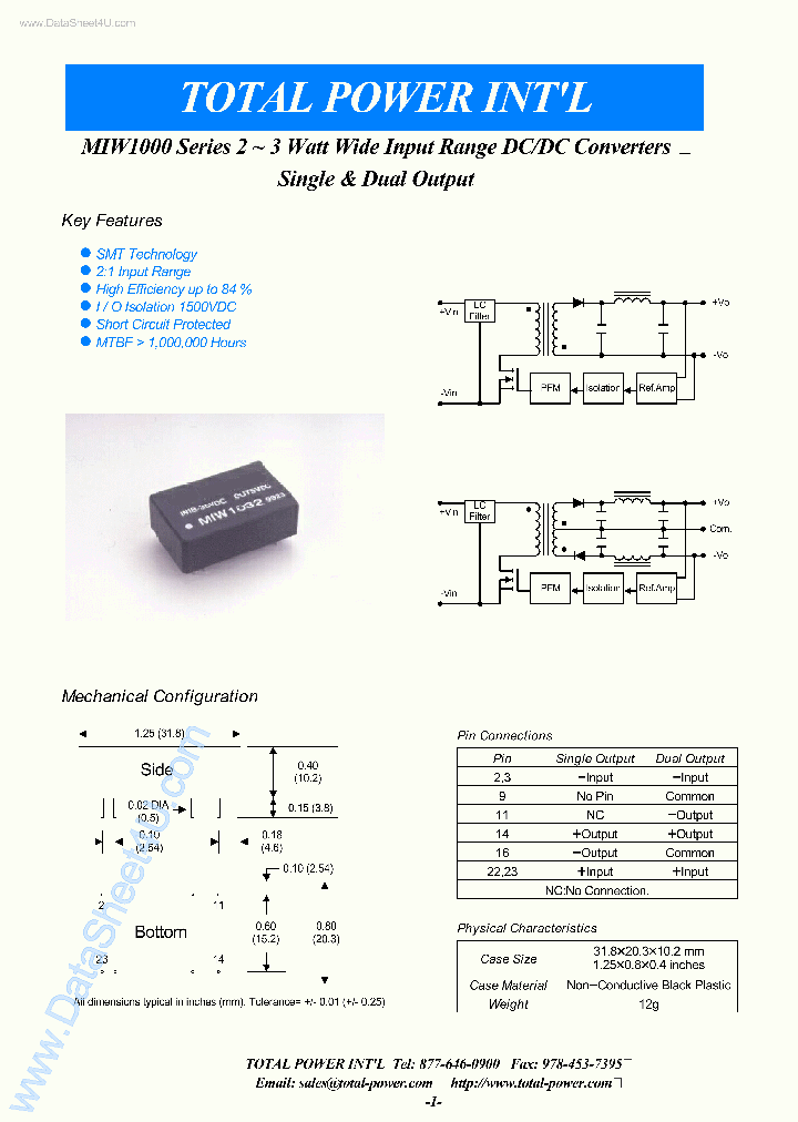 MIW1000_4480938.PDF Datasheet