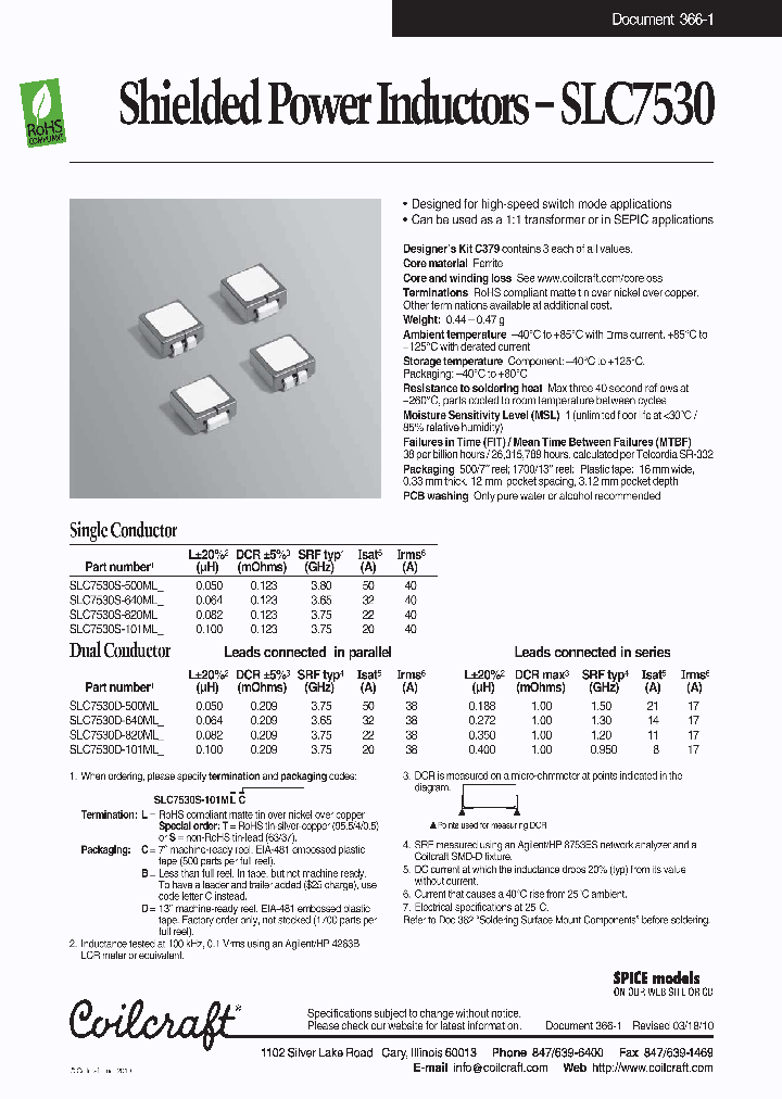 SLC7530D-101MLB_4481521.PDF Datasheet
