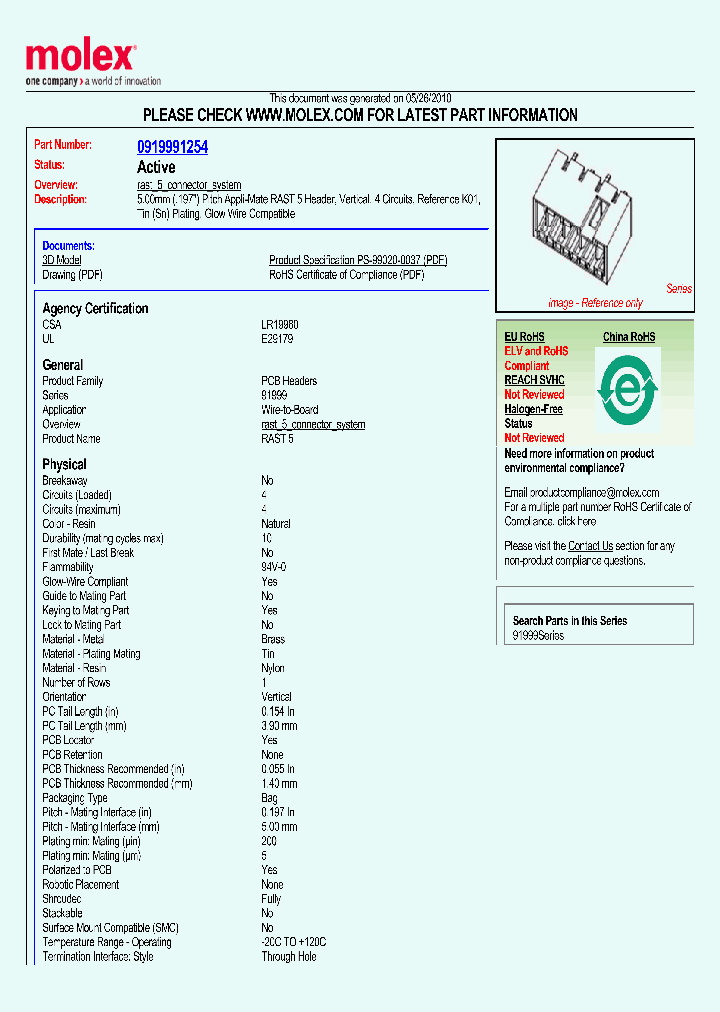 91999-1254_4483425.PDF Datasheet