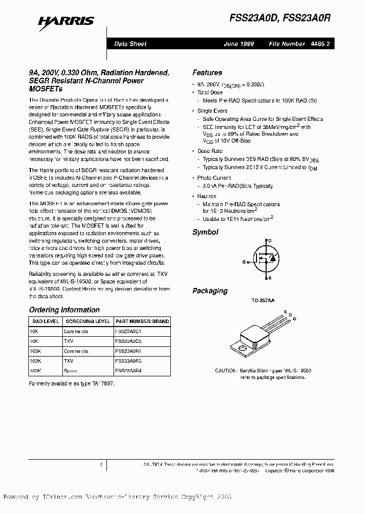 FSS23AOR1_4486430.PDF Datasheet