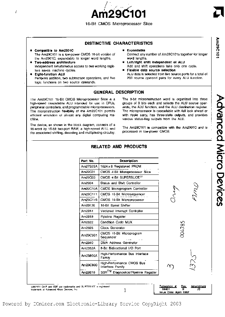 AM29C101-1PC_4487926.PDF Datasheet