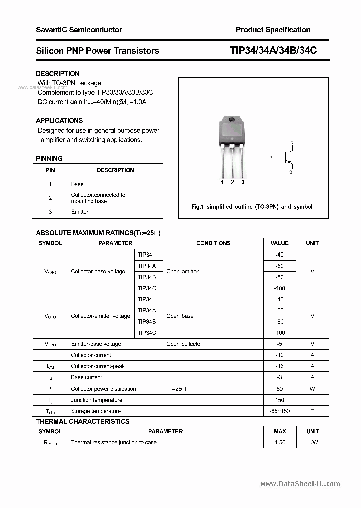 TIP34C_4488864.PDF Datasheet