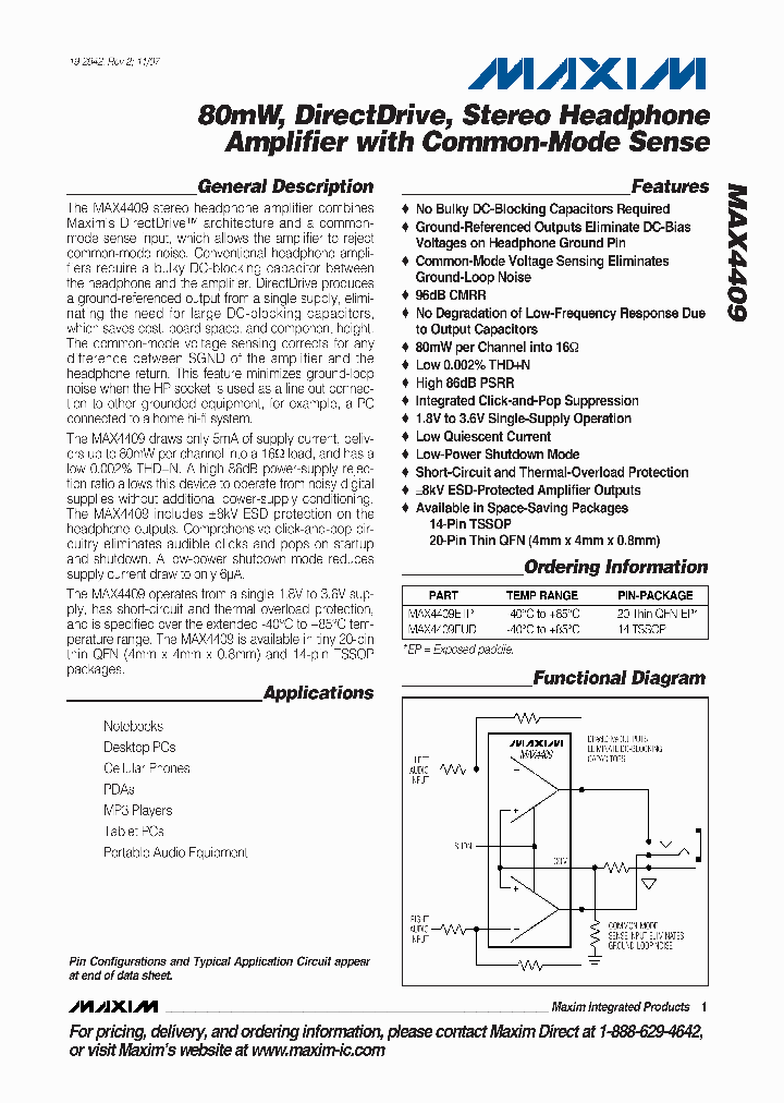 MAX4409EUD_4489392.PDF Datasheet