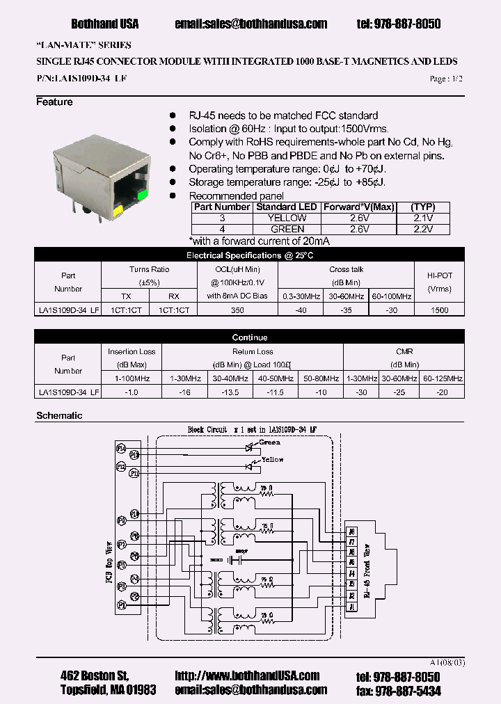 LA1S109D-34LF_4496033.PDF Datasheet