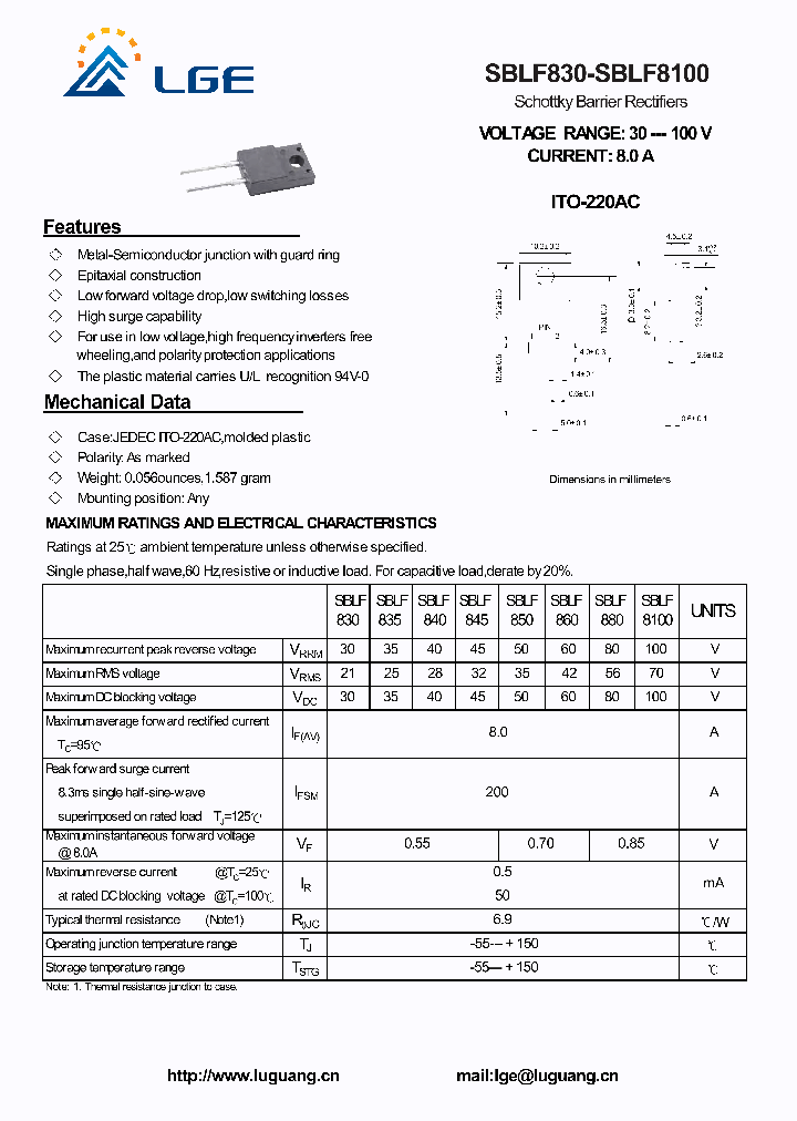 SBLF830_4497408.PDF Datasheet