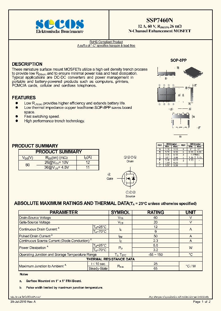 SSP7460N_4497450.PDF Datasheet
