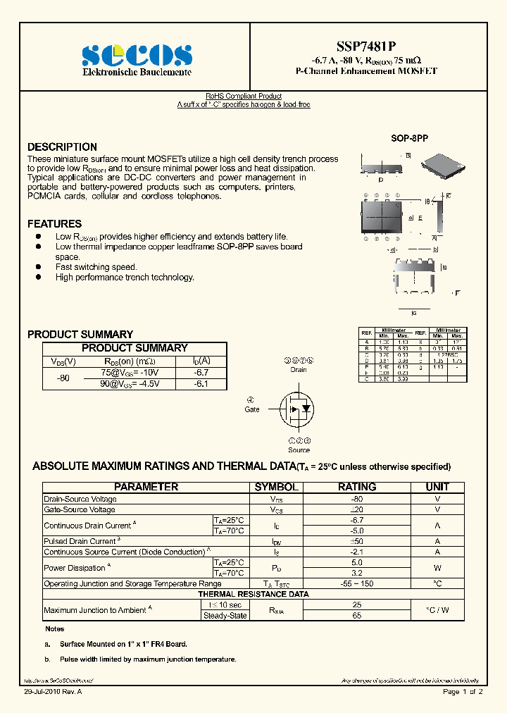 SSP7481P_4497455.PDF Datasheet