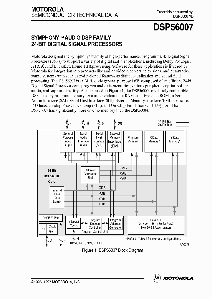 DSP56007DS_4498365.PDF Datasheet