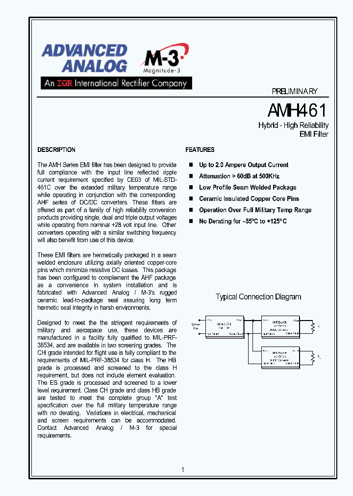 AMH461_4499400.PDF Datasheet