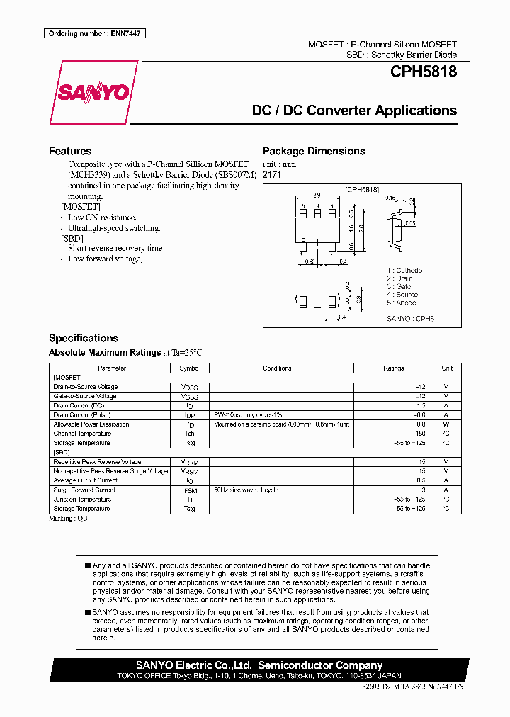 CPH5818_4503816.PDF Datasheet