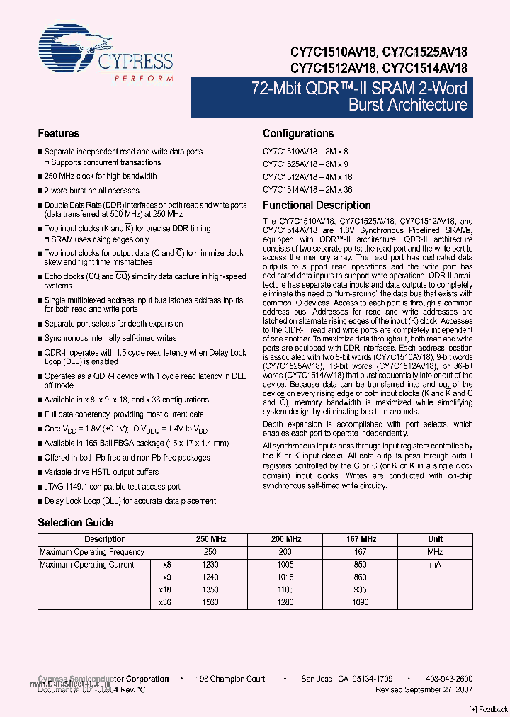 CY7C1510AV18_4507044.PDF Datasheet