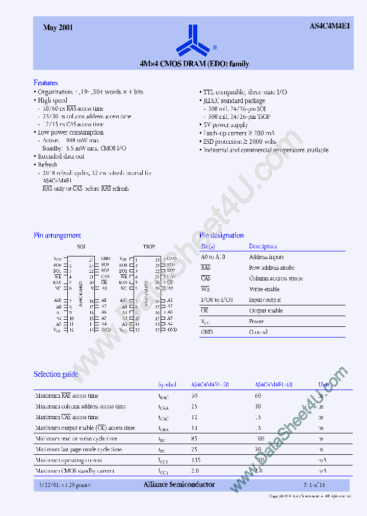 AS4C4M4E1_4508399.PDF Datasheet