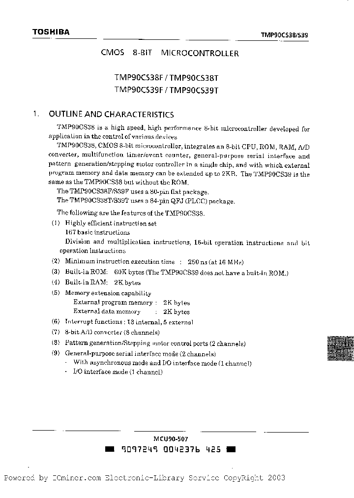 TMP90CS39F_4508689.PDF Datasheet