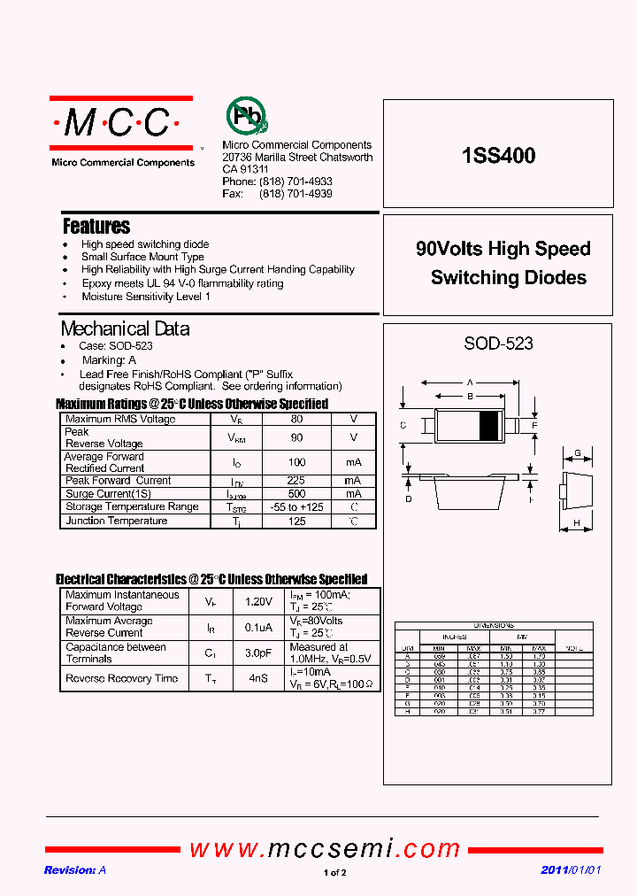1SS400_4510466.PDF Datasheet