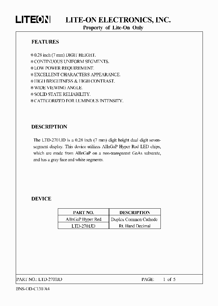 LTD-2701JD_4517890.PDF Datasheet