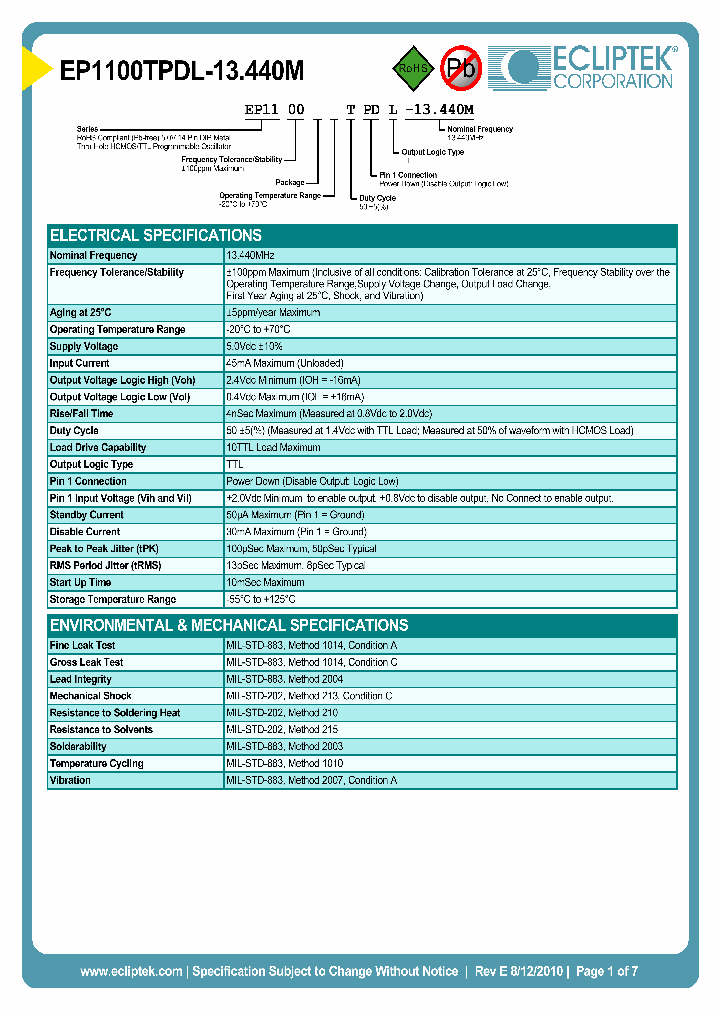 EP1100TPDL-13440M_4518023.PDF Datasheet