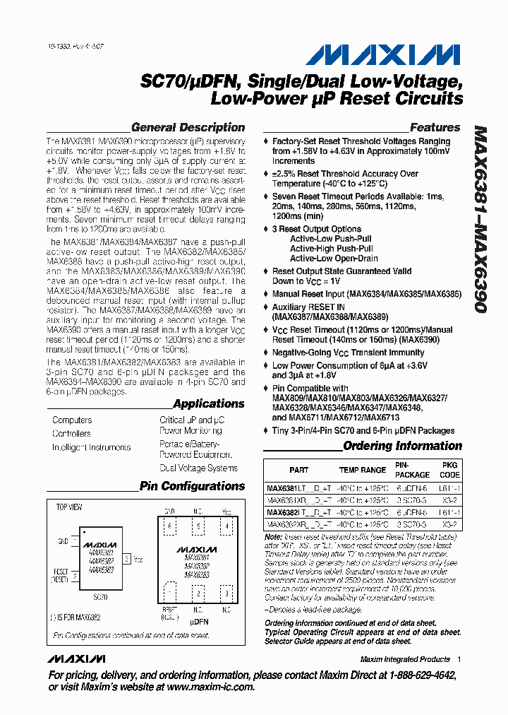 MAX6384LT18D2T_4529556.PDF Datasheet