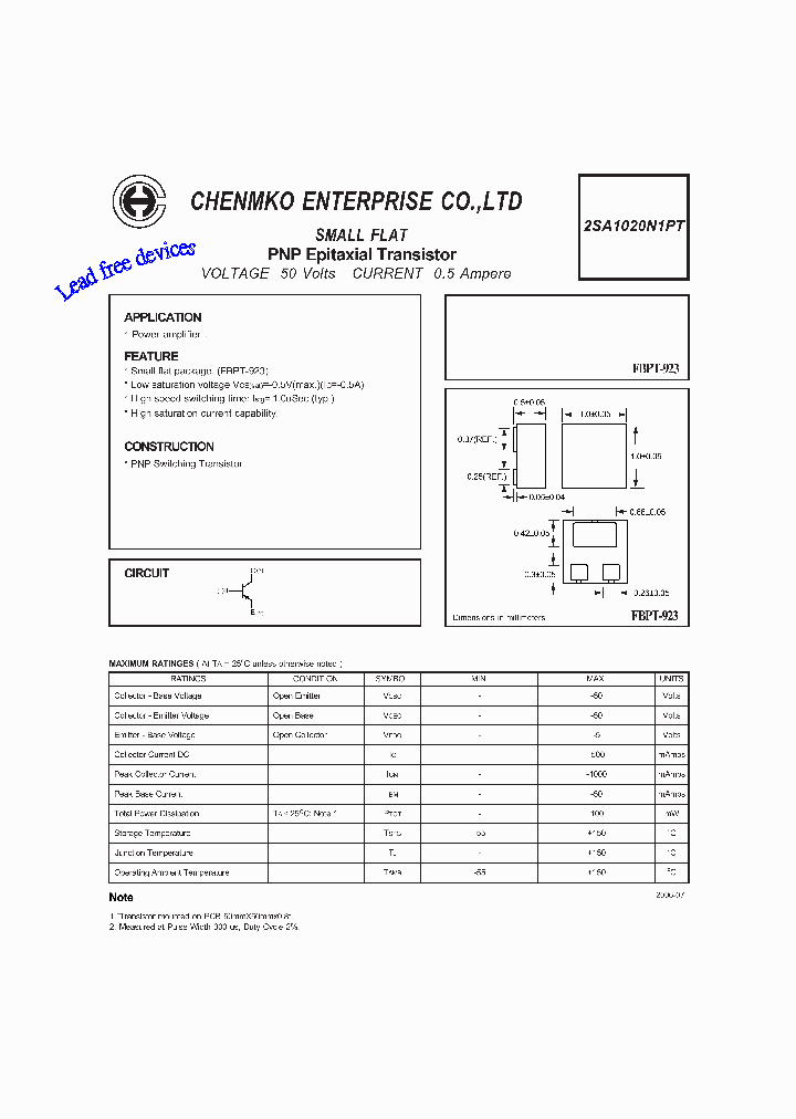2SA1020N1PT_4530771.PDF Datasheet