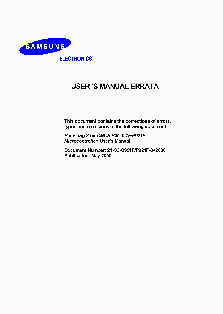 S3C921FS3P921F_4534416.PDF Datasheet