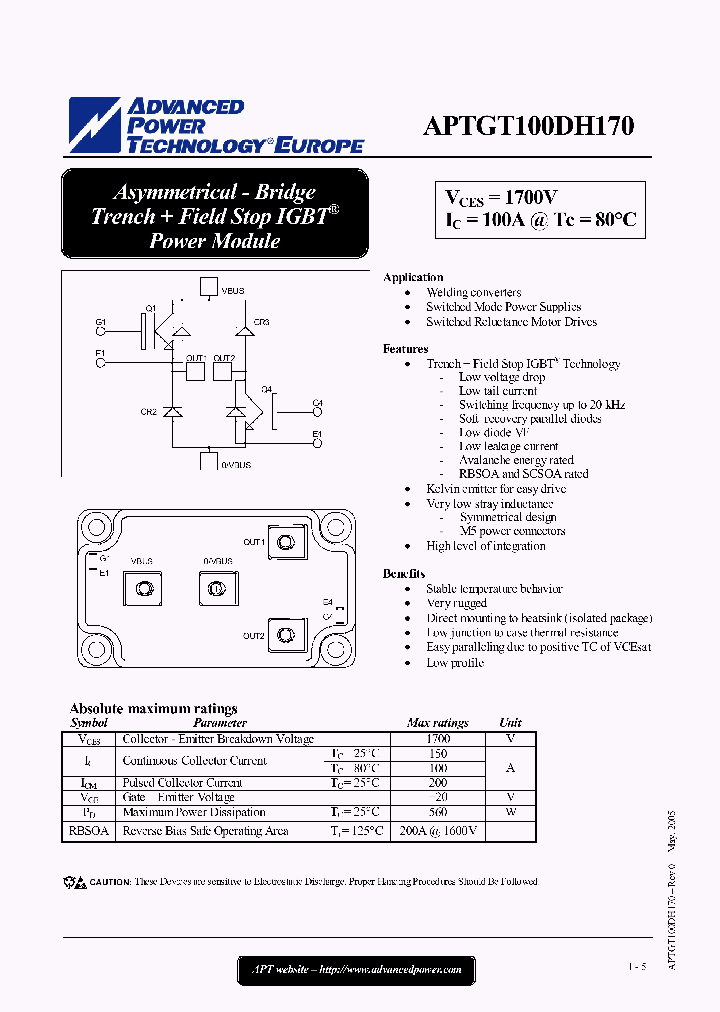 APTGT100DH170_4537175.PDF Datasheet