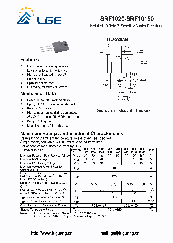SRF10150_4539036.PDF Datasheet