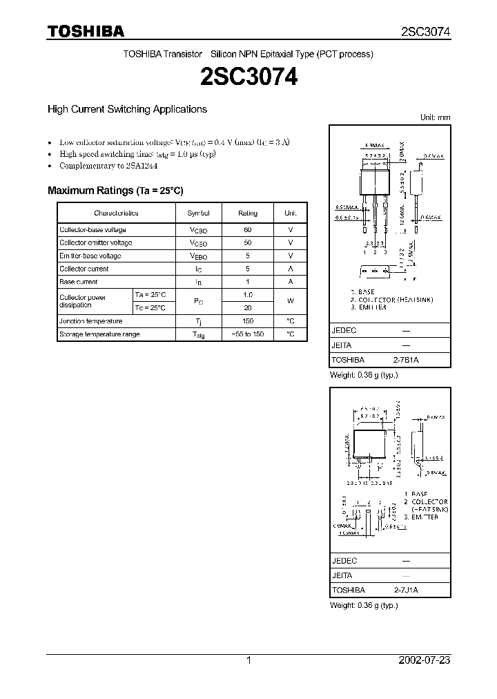 2SC3074_4540076.PDF Datasheet