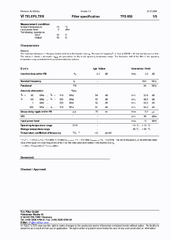 TFS850_4543848.PDF Datasheet