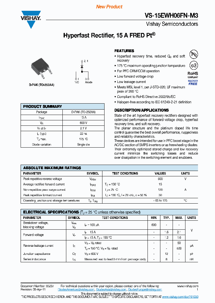 15EWH06FNTRL-M3_4546702.PDF Datasheet