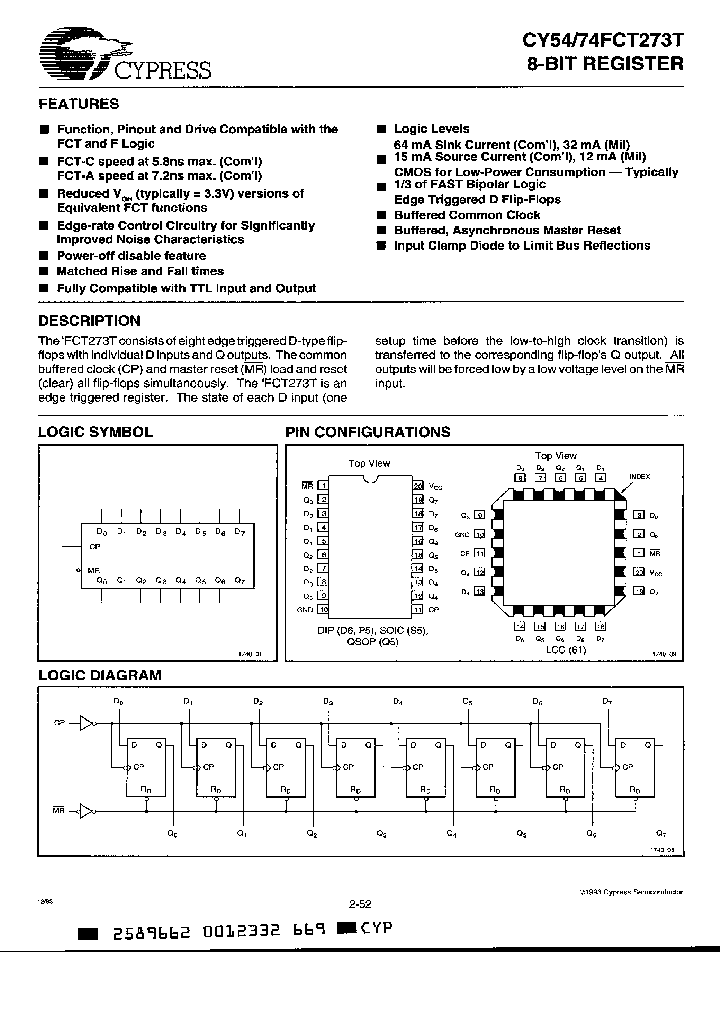 CY54FCT273CTDM_4548353.PDF Datasheet