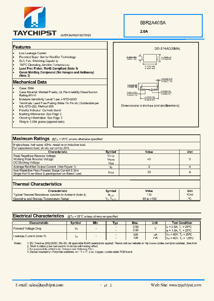 SBR2A40SA_4549550.PDF Datasheet