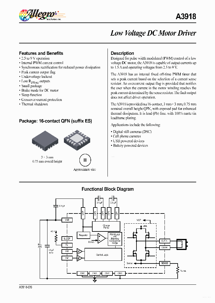 A3918_4550449.PDF Datasheet