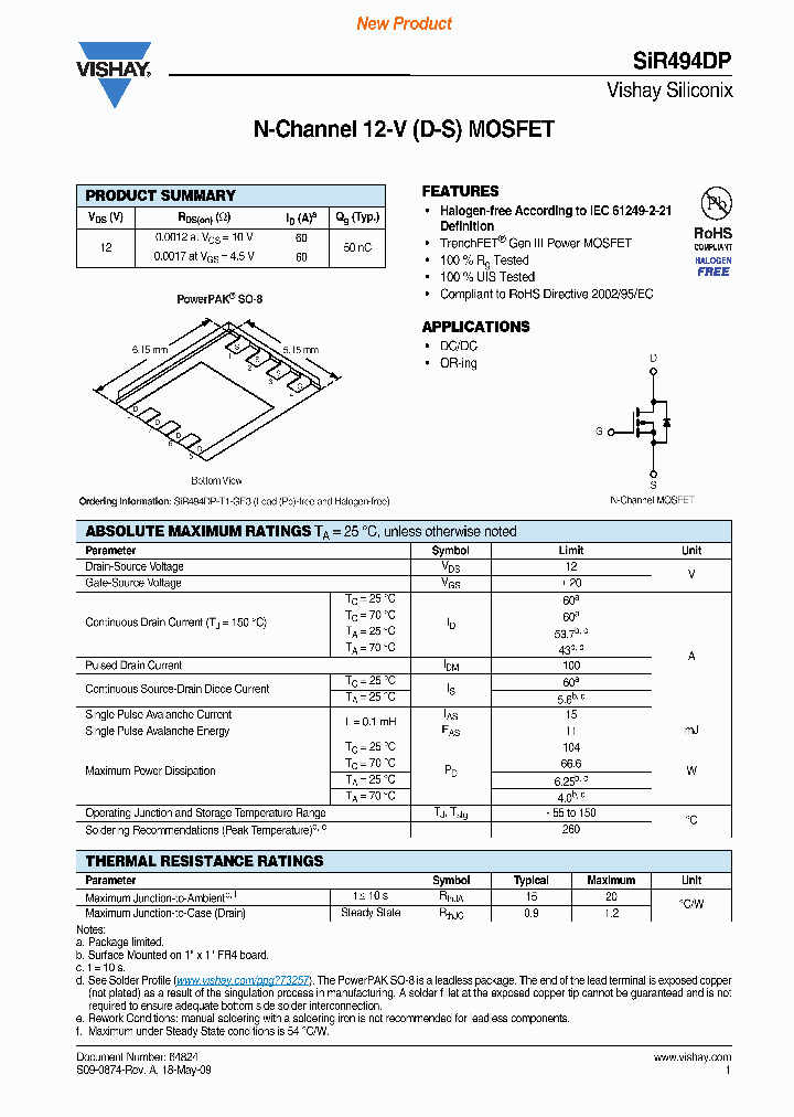 SIR494DP_4550744.PDF Datasheet
