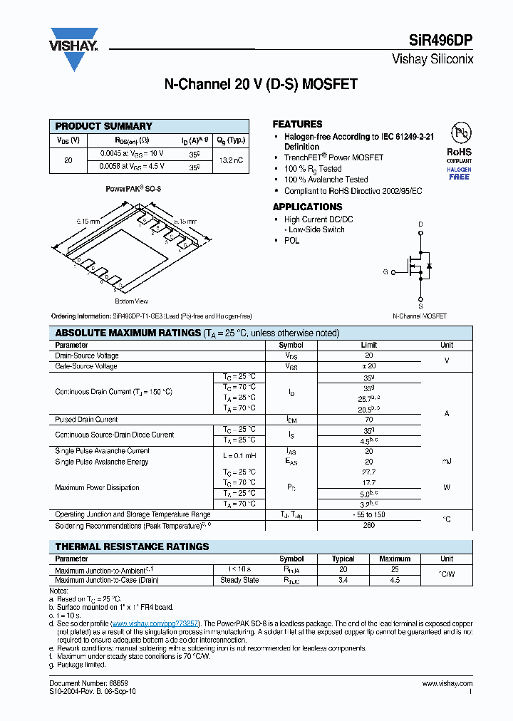 SIR496DP-T1-GE3_4550747.PDF Datasheet