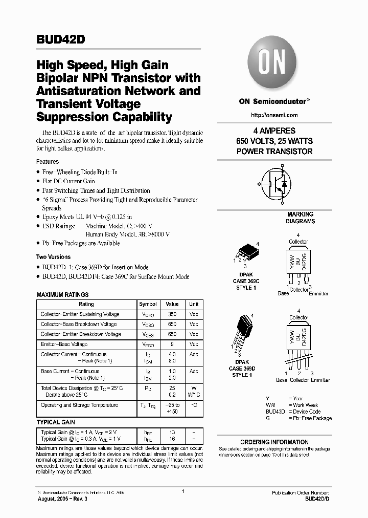 BUD42DG_4561332.PDF Datasheet