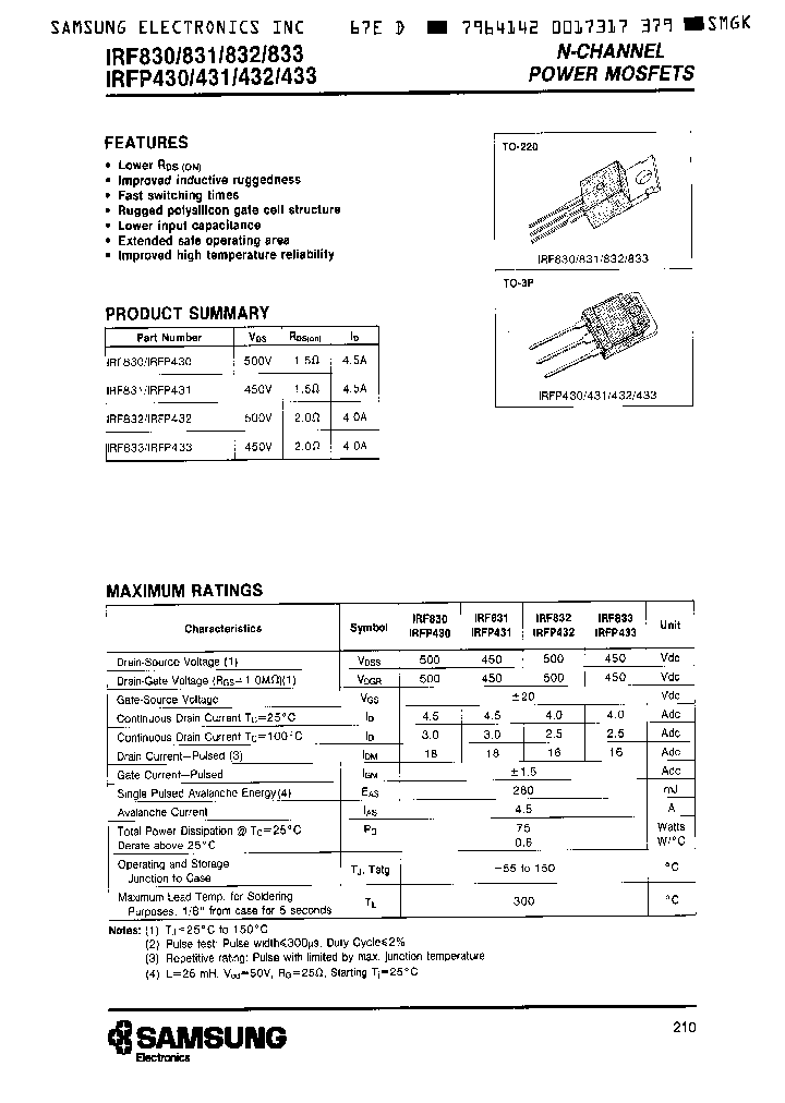 IRFP430_4562445.PDF Datasheet